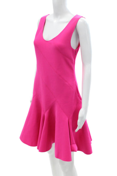 Derek Lam 10 Crosby Women Fit & Flare Silk Knee Length Pink Dress Size 8
