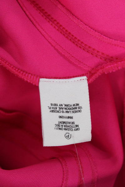 Derek Lam 10 Crosby Women Fit & Flare Silk Knee Length Pink Dress Size 8