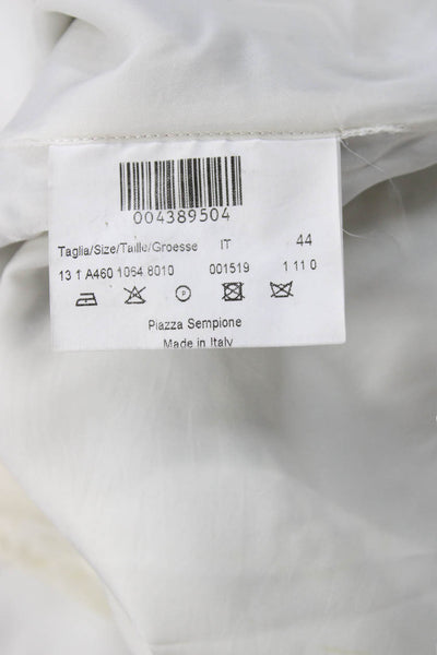 Piazza Sempione Women Shift Dress Black Sleeveless Knee Length Size 44