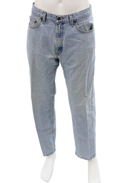 Levi's Mens Straight Jeans Light Blue Button Fly Size 34