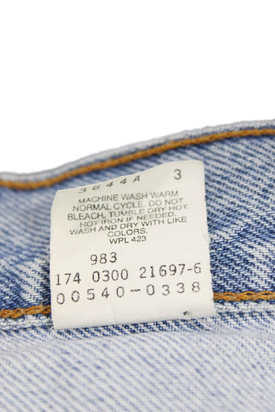 Levi's Mens Straight Jeans Light Blue Button Fly Size 34