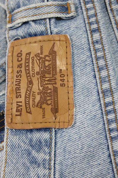 Levi's Mens Straight Jeans Light Blue Button Fly Size 34