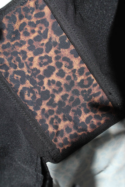 Bags In Process Womens Animal Print Shoulder Handbag Brown Black