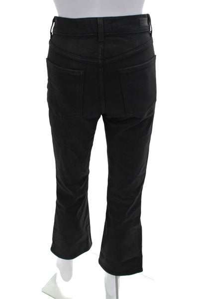 Le Jean Womens Cropped High Rise Black Jeans Size 26