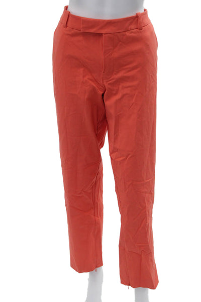 Rachel Rachel Roy Womens Orange Ankle Cropped Dress Pants Size 14