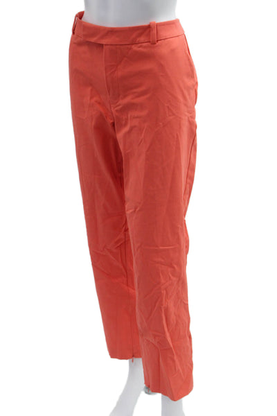 Rachel Rachel Roy Womens Orange Ankle Cropped Dress Pants Size 14