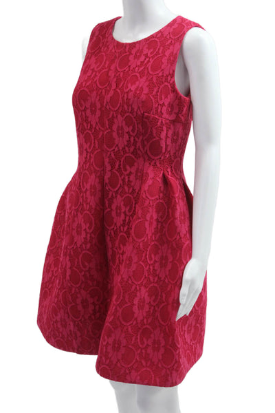 Calvin Klein Women A-Line Fit & Flare Pink Dress Hook & Eye Sleeveless Size 10