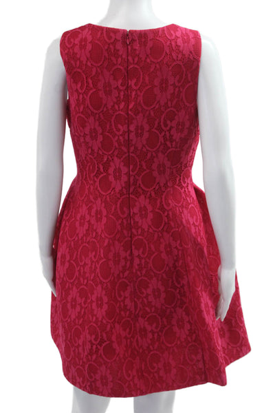 Calvin Klein Women A-Line Fit & Flare Pink Dress Hook & Eye Sleeveless Size 10