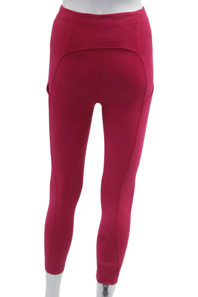 Athleta Womens Ankle Cropped Pink Leggings 75% Polyester 25% Spandex Size XS