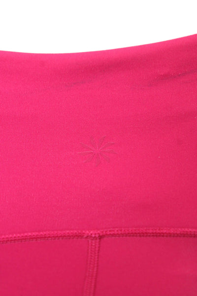 Athleta Womens Ankle Cropped Pink Leggings 75% Polyester 25% Spandex Size XS