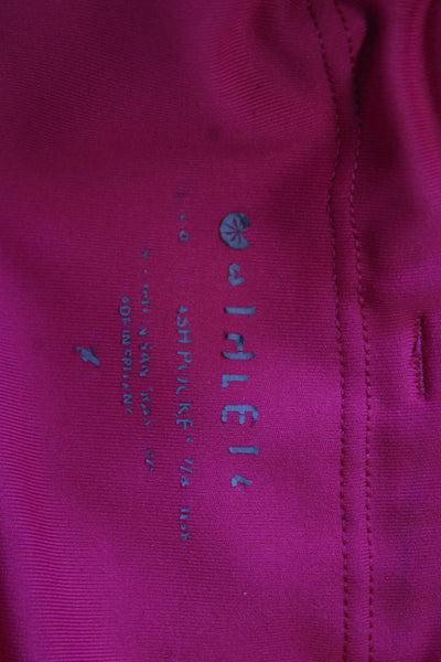 Athleta Womens Ankle Cropped Pink Leggings 75% Polyester 25% Spandex Size XS