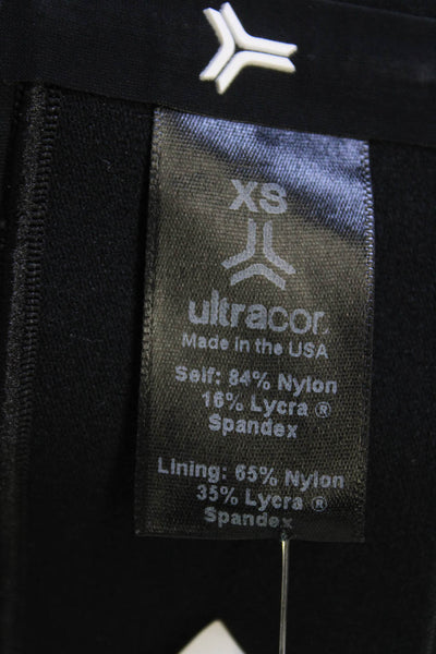 Ultracor Women Black Ankle Leggings Star Print Size XS
