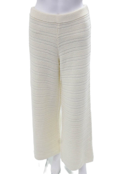 House of Harlow 1960 Women White Striped Sweatpants 55% Cotton Size M