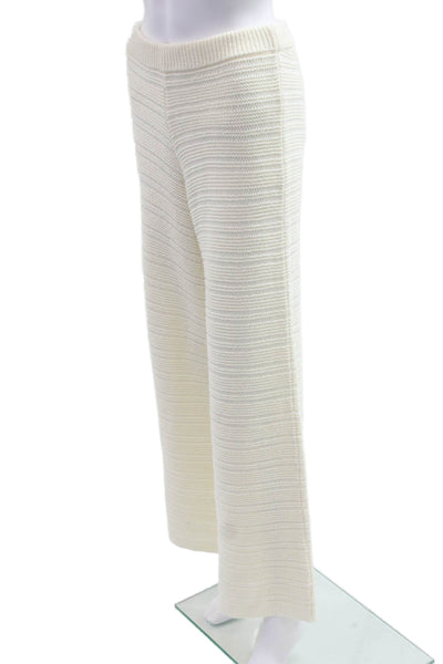 House of Harlow 1960 Women White Striped Sweatpants 55% Cotton Size M