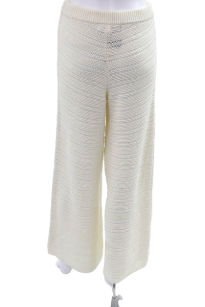 House of Harlow 1960 Women White Striped Sweatpants 55% Cotton Size M