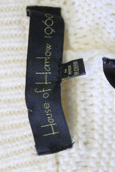 House of Harlow 1960 Women White Striped Sweatpants 55% Cotton Size M