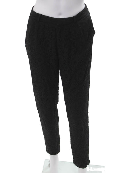 Joie Womens Ankle Dress Pants Black 55% Nylon 45% Rayon Size M