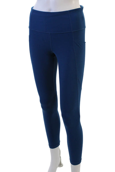 Athleta Women Petite Blue Ankle Leggings Size M