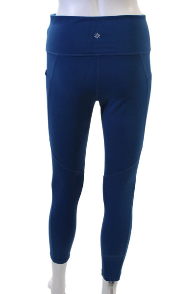 Athleta Women Petite Blue Ankle Leggings Size M