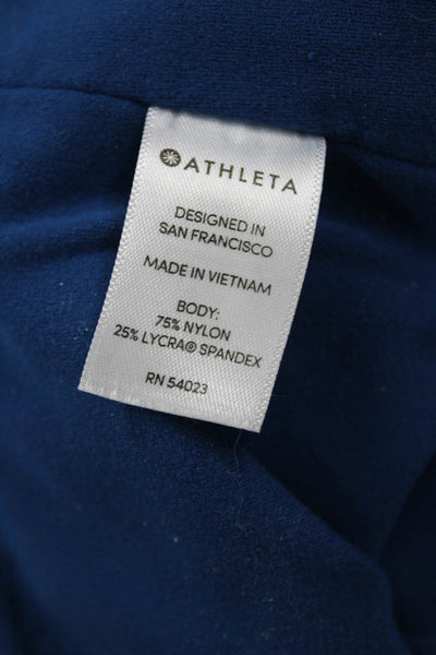 Athleta Women Petite Blue Ankle Leggings Size M