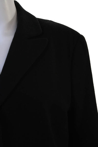 Strenesse Gabriele Strehle Womens Two Button Blazer Dress Suit Set Black Size 12