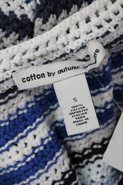 Cotton By Autumn Cashmere Womens Camisole Black Striped Cotton Size S