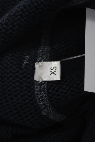 Henry Christ Unisex Dark Blue Cotton Blend Pullover Sweater Size XS