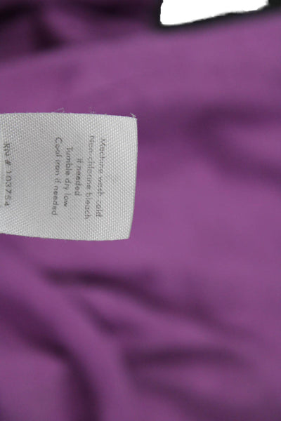 Lucy Womens Tunic Sweatshirt Purple Turtleneck Long Sleeve 100% Cotton Size S