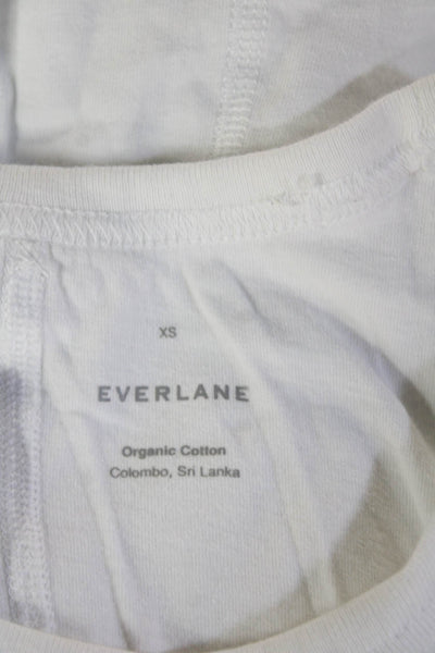 Everlane Womens Basic Sleeveless Tank White Organic Cotton Crew Neck Size XS