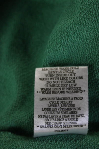Z Supply Womens Cropped Striped Green Cotton Tank Crew Neck Sleeveless Size S