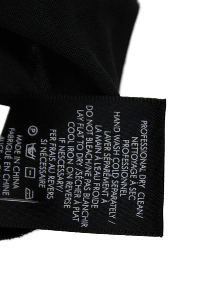 Alice + Olivia Women Basic Short Sleeve T-Shirt Dark Gray Crew Neck Size XS