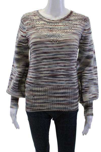 St. Roche Unisex Designer 100% Merino Wool Gray Pullover Sweater Size S