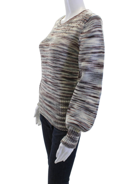 St. Roche Unisex Designer 100% Merino Wool Gray Pullover Sweater Size S