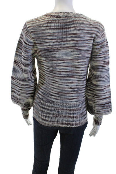 St. Roche Unisex Designer 100% Merino Wool Gray Pullover Sweater Size S