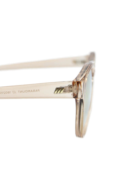 Le Specs Womens Paramount Oval Lens Sunglasses Beige