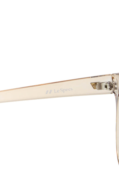 Le Specs Womens Paramount Oval Lens Sunglasses Beige