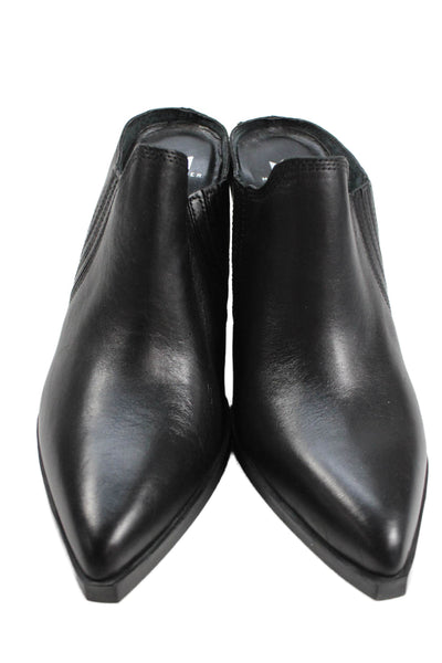 MARC FISHER LTD Womens Leather Pointed Toe Gabbi Mule Pumps Black Size 8 Medium