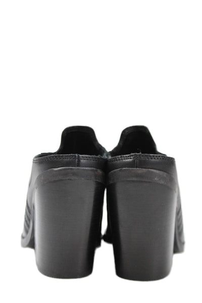 MARC FISHER LTD Womens Leather Pointed Toe Gabbi Mule Pumps Black Size 8 Medium
