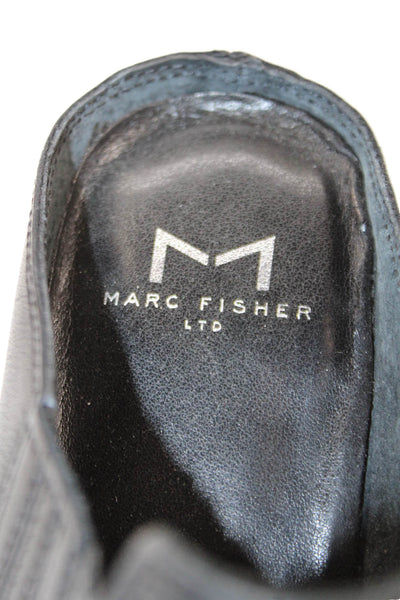MARC FISHER LTD Womens Leather Pointed Toe Gabbi Mule Pumps Black Size 8 Medium