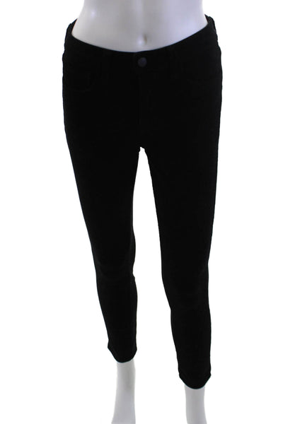 L'Agence Womens Black Ankle Jeggings Button Size 27