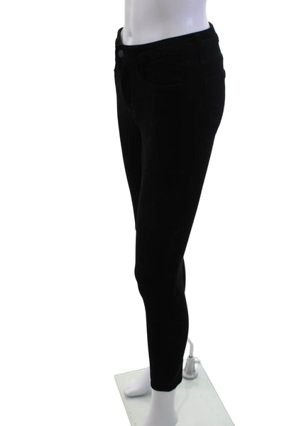 L'Agence Womens Black Ankle Jeggings Button Size 27
