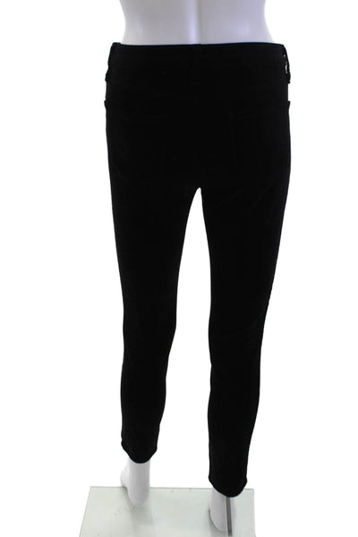 L'Agence Womens Black Ankle Jeggings Button Size 27