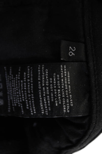 J Brand Women Black Ankle Skinny High Rise Jeans Size 26