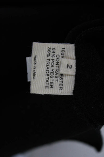L'Agence Women Sleeveless Crew Neck Black Tank Size 2