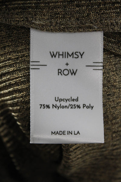 Whimsy + Row Womens Bodycon Sweater Dress Brown Long Sleeve Mock Neck Size M