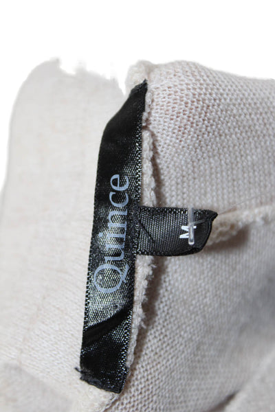 Quince Women Jogger Sweatpants Beige Rayon Polyester Spandex Drawstring Size M
