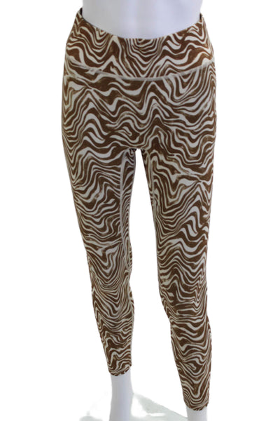 Noli Womens Ankle Jeggings Brown Animal Print Size S