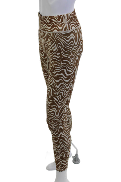 Noli Womens Ankle Jeggings Brown Animal Print Size S