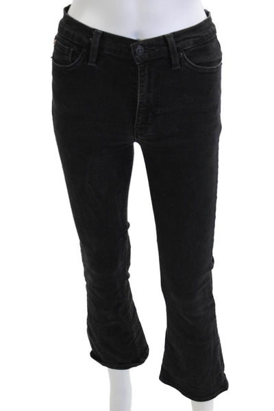 Hudson Womens Black Bootcut Cropped Jeans Mid Rise 29in Size 26