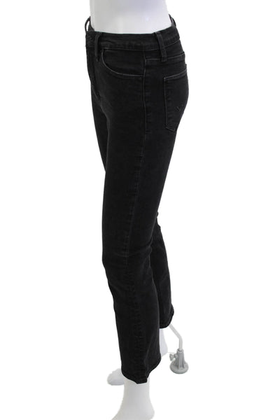 Hudson Womens Black Bootcut Cropped Jeans Mid Rise 29in Size 26